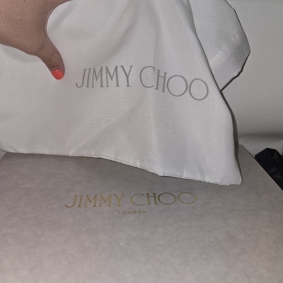 Jimmy Choo Cass 75 Snake-Printed Leather Pumps 37.5/7.5 - Picture 9 of 9